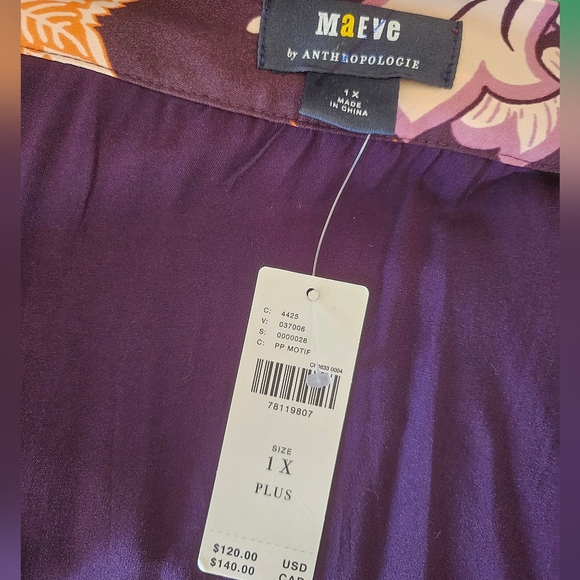 NWT Maeve maxi ruffle wrap skirt 1XL - Picture 2 of 4